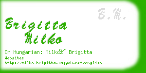 brigitta milko business card